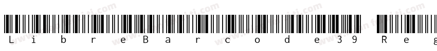 LibreBarcode39 Regul字体转换